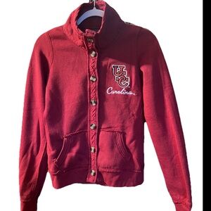 Women's Varsity Jacket in Rich Red